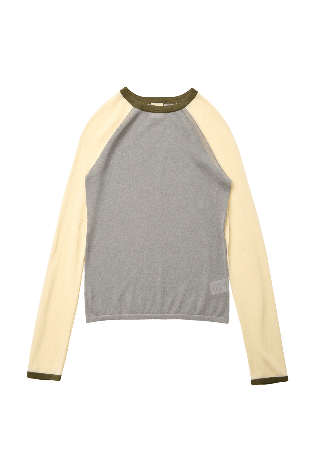 Findmenowthelabel Mirinae raglan top in Matcha Mel, featuring a stylish casual fit and soft fabric in a vibrant green shade.