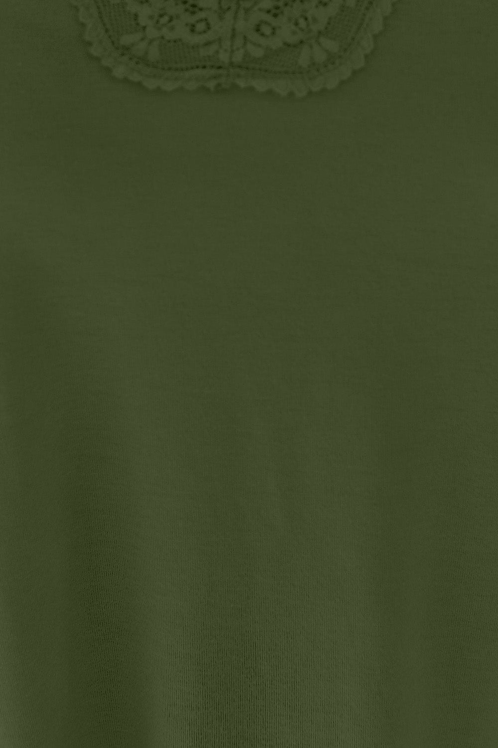 ShopBasicbae Basic Bae lace detail V-neck cutout cami top, showing a close-up of the lace accents and V-neck design.